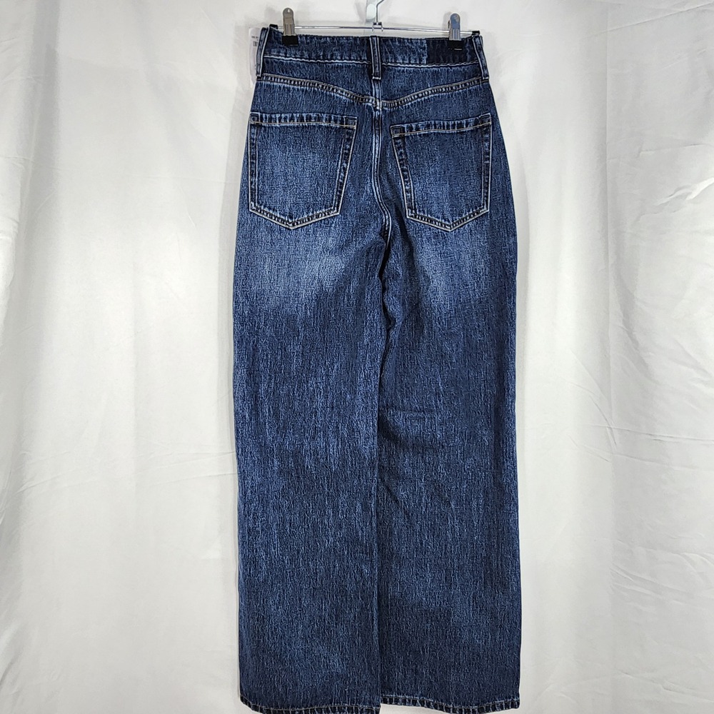 NWT Hollister Curvy Ultra High Rise Baggy Jeans Women w26 2R Wide Leg Streetwear - Picture 3 of 15